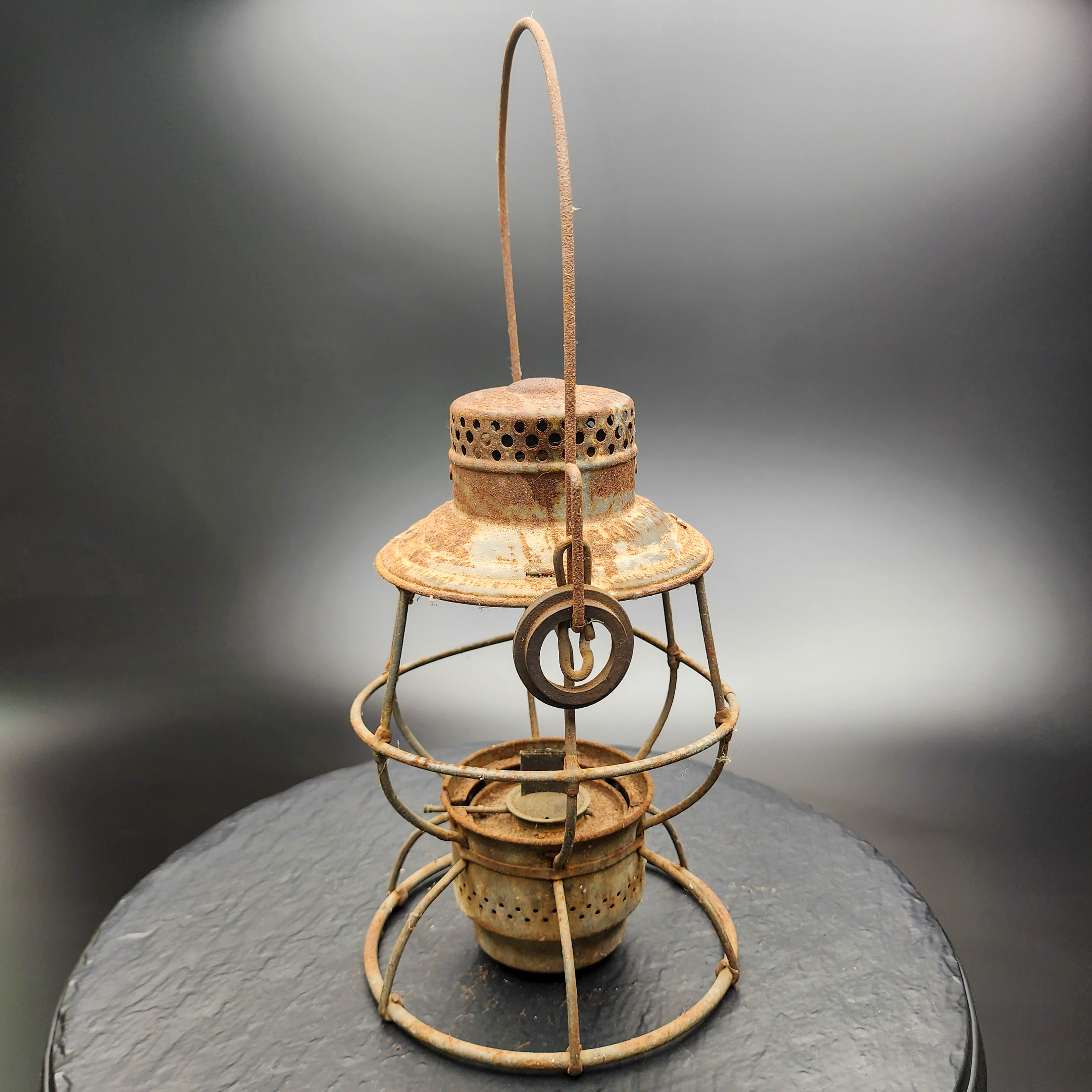 Vintage Adams Westlake Pennsylvania Lines railroad lantern No Glass🐈 - Picture 8 of 10